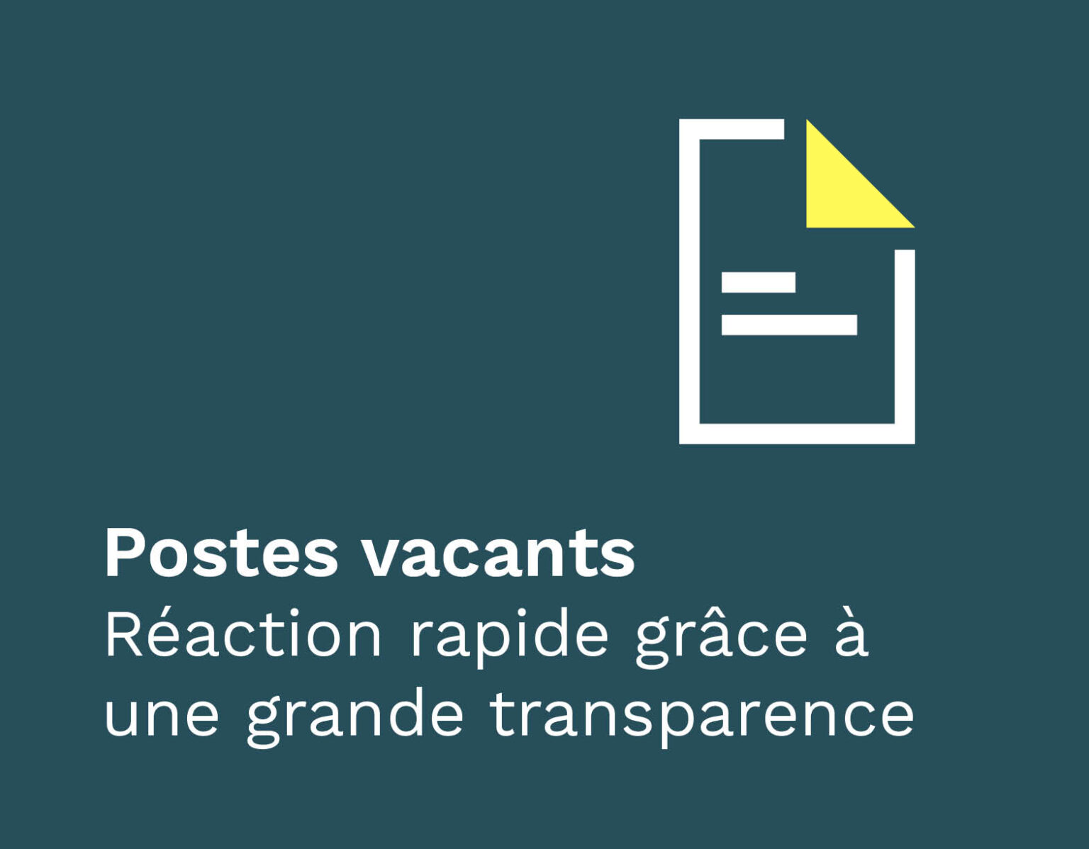 Postes vacants