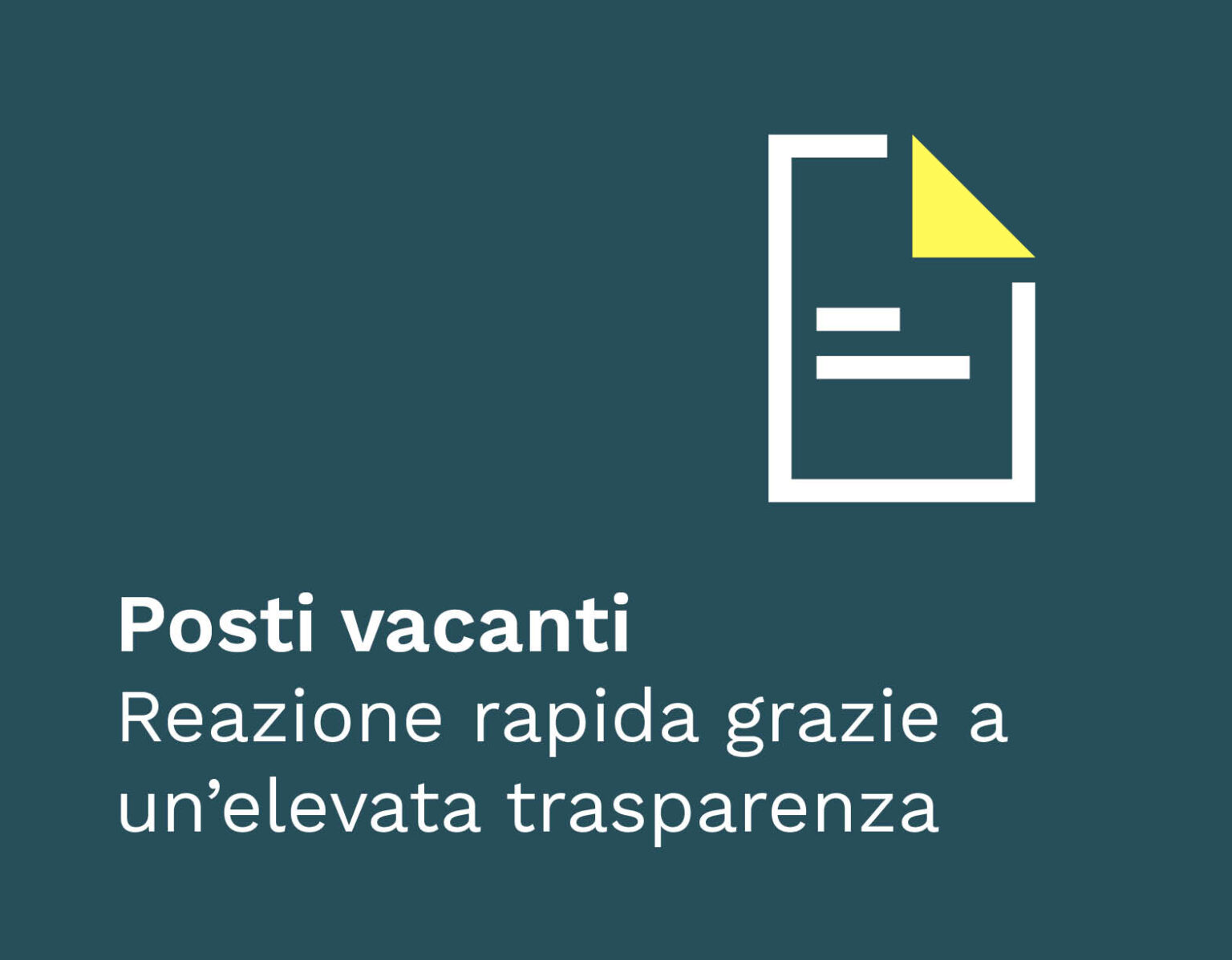 Posti vacanti